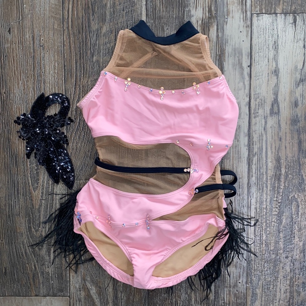 🔥Dance Costume Dancewear Jazz Ballroom Leonard Dress with Head Piece. 🔥